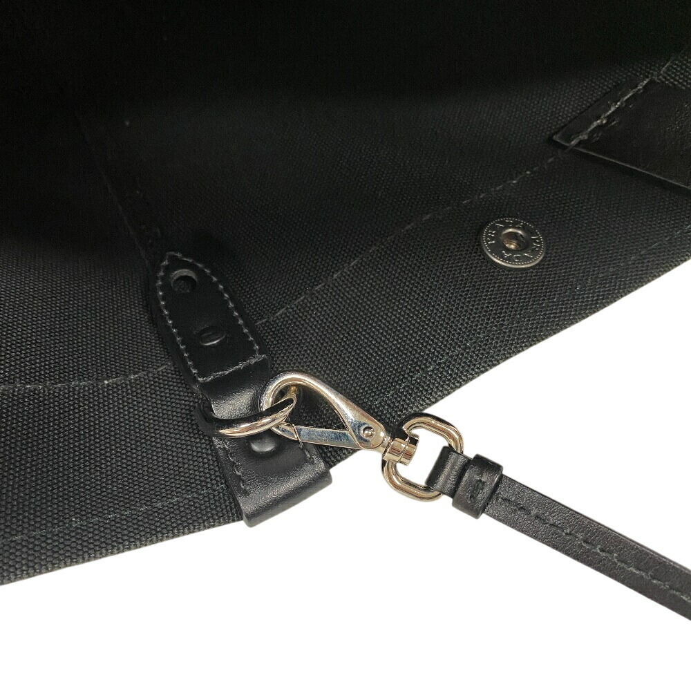 PRADA Canapa Denim Tote Bag Handbag Shoulder Laptop Compatible Navy Blue - Picture 9 of 10